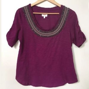 Anthropologie beaded top